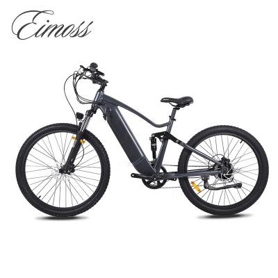 China 48v 500w full suspension aluminum alloy mountain aluminum electric bicycle with hidden battery for sale