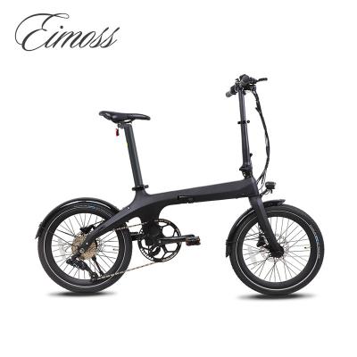 China Most popular carbon fiber ebike carbon fiber foldable 250w electric bike for adults for sale