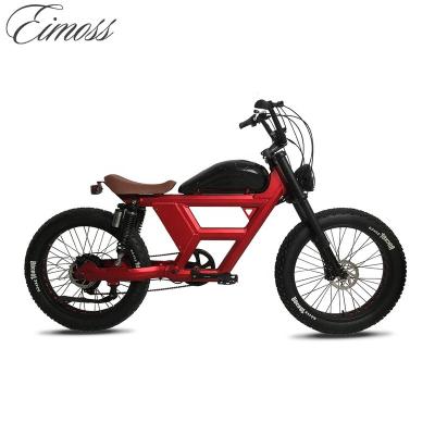 China Factory Direct 48V 750W Bafang Aluminum Alloy Retro Fat Tire Electric Bicycle Vintage Beach Cruiser for sale