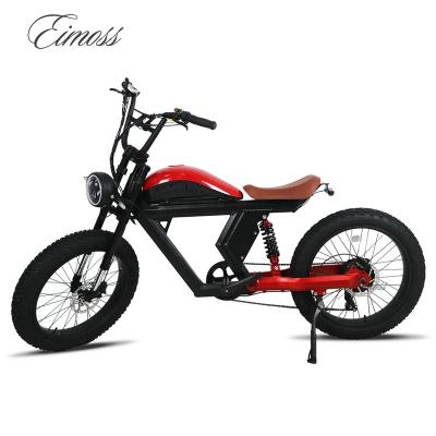 China Full suspension aluminum alloy fat tire snow mtb beach cruiser mountain electric bicycle ebike with pedal assist and bafang 8fun motor for sale