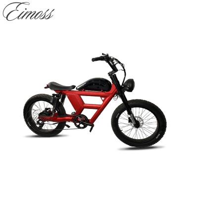 China Aluminum alloy motorcycle looking ebike motor ebike 24inch fat tire electric bicycle for sale