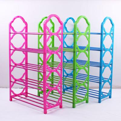 China China Factory Cheap Shoe Rack Shoe Rack 5 Tiers Organizer Modern Simple Plastic Shoe Rack for sale