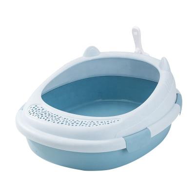 China Large Viable Cat Litter Box With Lid Closed Multifunctional Space Large With Cat Litter Scoop Drawer Type Cat Litter Pan Easy To Scoop for sale