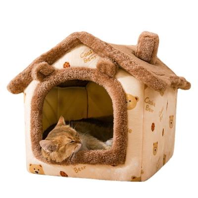 China Small Sustainable Pet House Cat Dog House Indoor Non-slip Waterproof Easy To Assemble Removable And Washable for sale