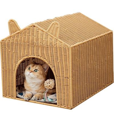 China Small Sustainable Pet House Cat Dog House Indoor Non-Slip Waterproof Easy To Assemble Crafts for sale