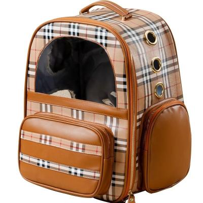 China Viable Pet Bag Small Cat Dog Transparent Backpack Carrier with Waterproof Ventilated Design for Travel/Hiking/Outdoor for sale