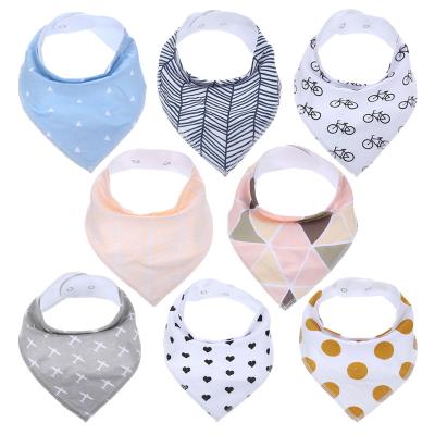 China Wholesale Autumn And Winter Customized Drool Bibs Washable Hot Selling Organic Baby Saliva Towel Triangle Scarf for sale