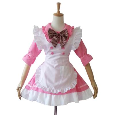 China Maid Dress Apron Japanese Cosplay Costume Dress Restaurant Outfits for sale