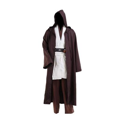 China Polyester Halloween movie cafe Luke skywalker gear for Jedi costume hooded robe for sale