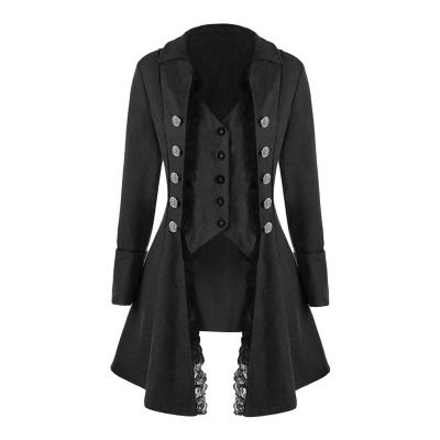 China Viable Women's Gothic Medieval Corset Halloween Costume Coat Victorian Jacket for sale