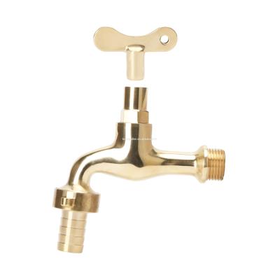 China Garden Hose Faucet Ball Valve Home Gardening Bibcock With Lock Outdoor Water Faucet Polished for sale