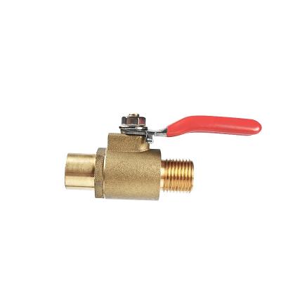 China General Wholesale Water Pipe Ball Valves China Brass Chrome Plated 2 Way 1/2 Inch Garden Ball Valve for sale