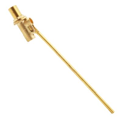 China General Standard Brass Industrial Hydraulic Control Nut Two Lever Water Tank Float Valve With Copper Ball for sale