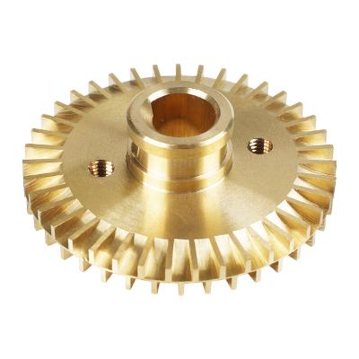 China Wholesale Home Appliances OEM 2 Flat Hole 55-72mm Brass Water Pump Impeller for sale