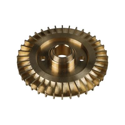 China Home Appliances OEM Customized High Quality Cast Brass Water Pump Impeller for sale