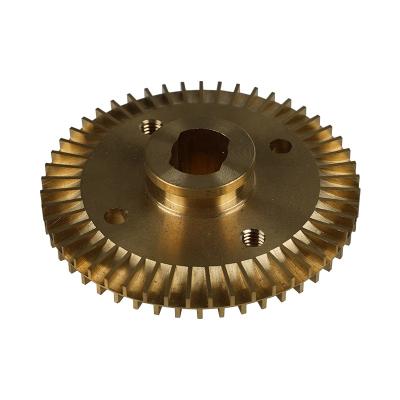 China Home Appliances Water Pump Spare Part Keyway Impeller Double Sided Brass for sale