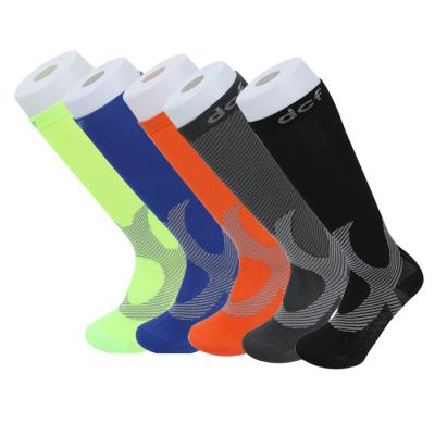 China Breathable Pure Color Knee Patchwork Tube Socks Absorption Autumn And Winter Calf Sports Socks Moisture Breathable Casual Socks for sale