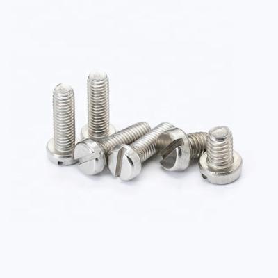 China High Quality Slotted Round Pan Head Screws Stainless Steel Round Head Screw for sale