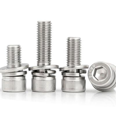 China Round Head Combination Pan Custom Combined Screws Pan Screw Stainless Steel Combination Screw for sale