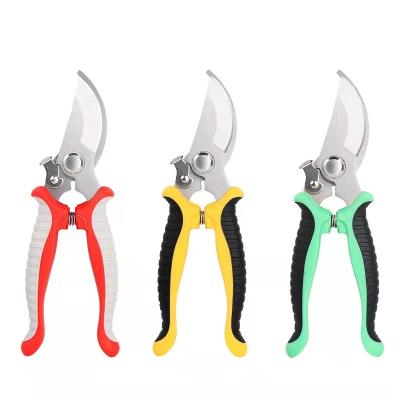 China JRF Anti-Slip Handle Plant Balance Horticulture Hand Pruner Cut Secateur Shrub Garden Scissors Bonsai Tools Sharpen OEM Anti Logo Nylon Pcs Gold Type for sale