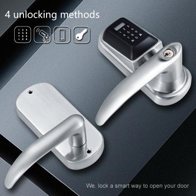 China 2020 new design stainless steel WE.LOCK(silver) 2020 tuya home security smart APP control digital lock for sale