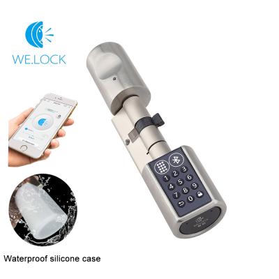 China Keyless Password Bluetooth Lock Cylinder Digital APP Electronic Door Lock for sale