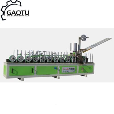 China Hotels Hot Glue Veneer Pure Pvc Profile Wrapping Machine for sale