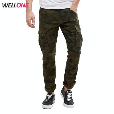 China Guangzhou OEM Service Factory High Quality Anti-pilling 6 Pockets Work Suit Camouflage Army Pattern Military Green Mens Trousers Custom Pants for sale