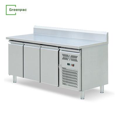 China 2022 1.8m Hot Selling Professional Single-temperature Bar Counter Stainless Steel Kitchen Refrigerators and Freezers for sale