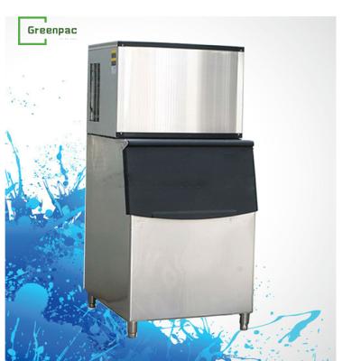 China Commercial High Output Commercial Snowflake Ice Maker 400kg/24h Stainless Steel Snowflake Ice Maker Machine for sale