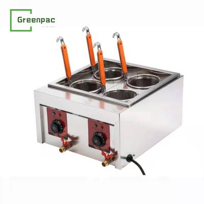 China food & Beverage Shops 4-Hole Commercial Noodle Cooker Desktop Pasta Cooker Stainless Steel Multifunction Equipment Cateing Use Electric Or Gas for sale