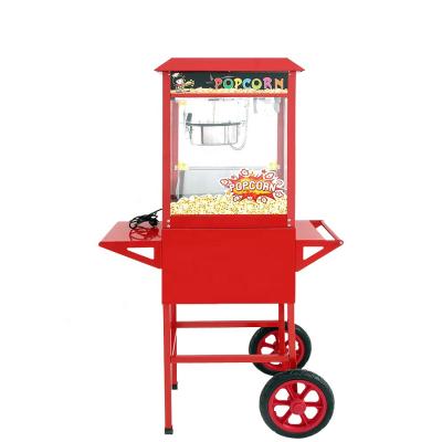 China Hot Selling Commercial Popcorn Maker Machine Stainless Steel Bakery Electric Easy Move Popcorn Machine for sale