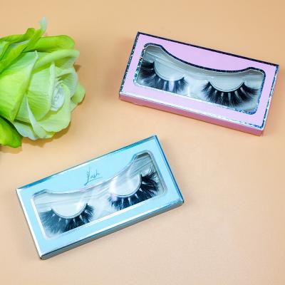 China Thick Fake Lashes Private Label Packaging Handmade Vegan 3D 5D Silk Lashes Synthetic for sale