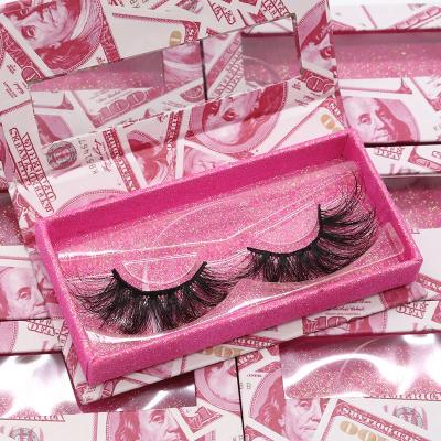 China Quality 25mm 3d 5d Mink Eyelashes Thick Curly Siberian False Eyelash Vendor Tapered Natural Strands from lasheswholesale for sale