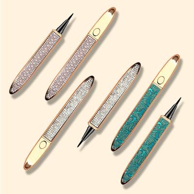 China 2020 new design waterproof private label self-adhesive mink eyeliner 3d mink lashes whips eyeliner glue magic pen for sale