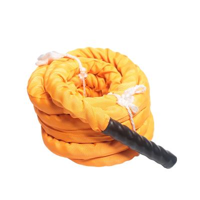 China Portable Fitness Power Battle Training Rope Polyester Fitness Rope Training for sale