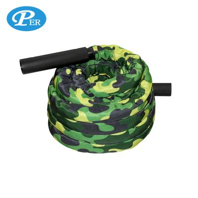 China Portable Camouflage Training Battle Rope Polyester Custom Fitness Battle Rope for sale