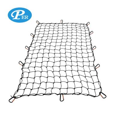 China Outside is pp/inside is rubber elastic storage luggage cargo net for truck for sale