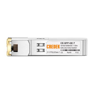 China FTTX FTTB FTTH 10/100/1000M Copper RJ45 to Module GLC-T 1000BASE-T Copper RJ-45 CAT5E CAT6 CAT7 100m SFP Transceiver Module for sale