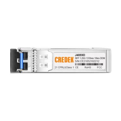 China FTTX FTTB FTTH 1000BASE-LX 1310nm 10km DOM LC SMF 1.25Gpbs SFP Transceiver Module J4859D HPE Aruba Compatible For Aruba Switch for sale