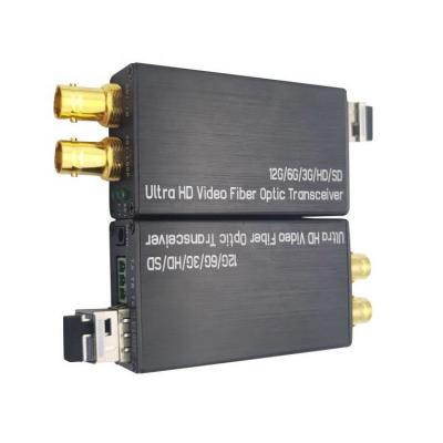 China Single Port DVB-ASI AES10 12G IDS Broadcast 4K 60HZ IDS Supplement SM Fiber 10km LC Video Converter for Broadcast for sale