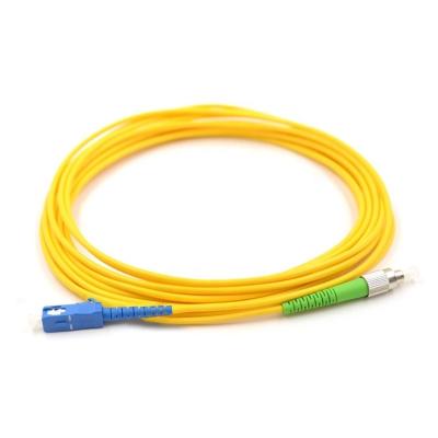 China Factory Price Professional SC UPC to FC APC Singlemode Fiber Optic Patch Cord Simplex Jumper CE-SC/UPC-FC/APC-SM-SX-1 for sale