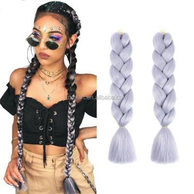 China Wholesale Cheap Synthetic Hair Braiding Hair Factory Price Super Jumbo Braiding Hair Extension Mono Color for sale