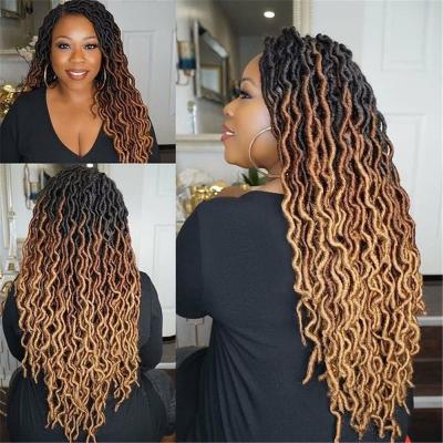 China 2021 Synthetic Hair Wholesale Amazon Hits NU Locs 613 Soft Location Crochet Braid Braiding Hair 14 18 24 36 Inch Soft Faux Locs for sale