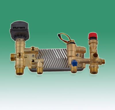 China Water circuit module of plate changing wall hanging furnac,Plate change wall-mounted boiler,Brass material,Rohs for sale