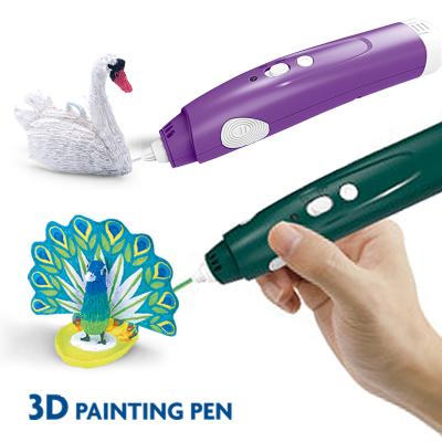 China Kids Coloring Toy 2021 Students and Kids Magic 3D Doodle Drawing Printing DIY 3D Painting Pen for sale