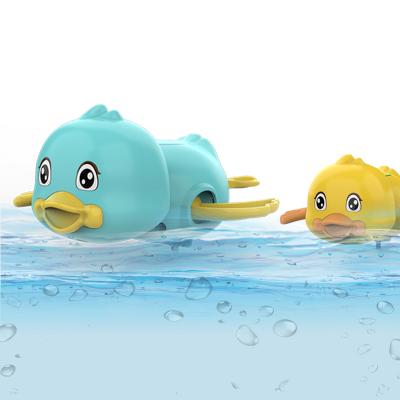 China Bath Toy Amazon Hot Sale Cute Floating Duck Wind Baby Bath Animal Toy for sale