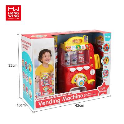 China Electric Beverage Vending Machine Kids Play House Toy Drink Vending Machine Toy Supermarket Beverage Automatico Vending Machine for sale