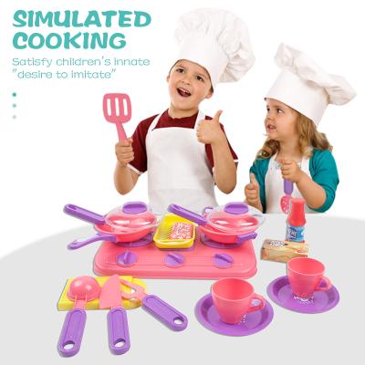 China 2021 New Children's Environmental Birthday Gift Pretend Play Toy Deluxe Kitchen Play Set for sale