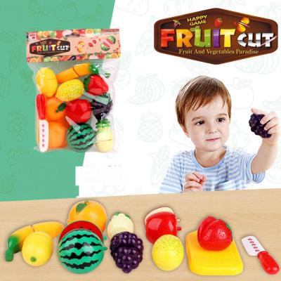 China Kids Kitchen Play Set Pretend Cook Play Game Toys For Girls Fruit Cutting Set 90X43X65cm for sale